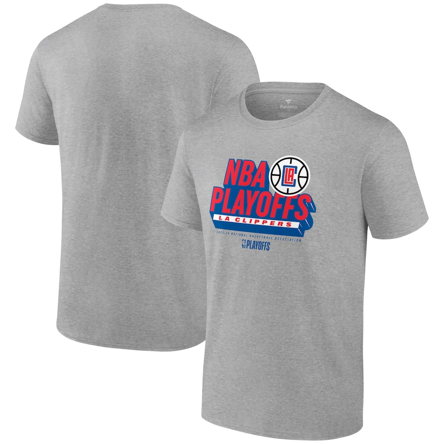 Men 2024 NBA Los Angeles Clippers grey style #5 Tshirts